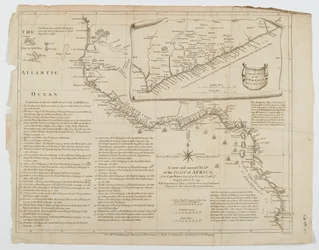 Karta över Afrikas kust, 1753